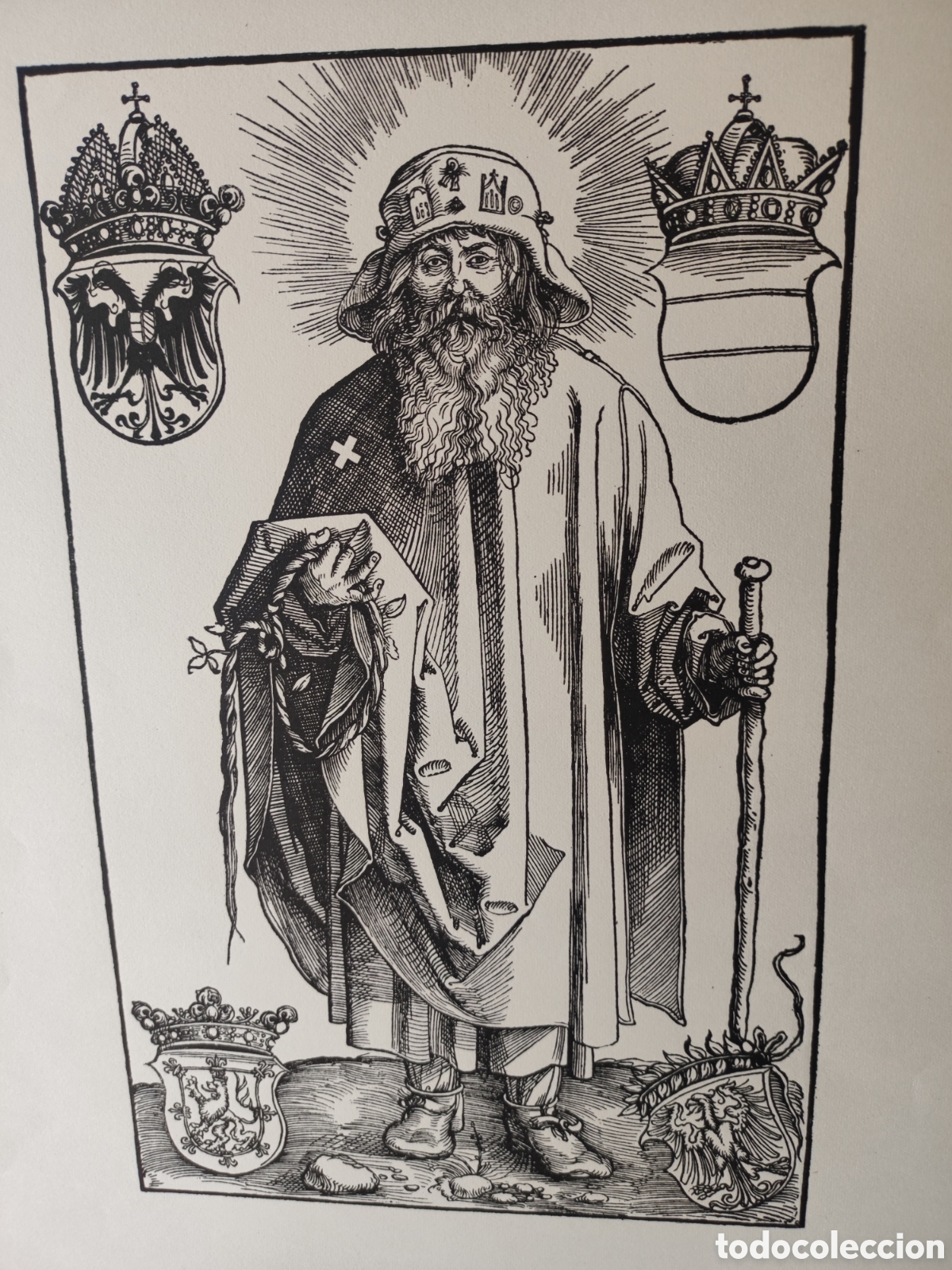 Arte: Fascimil grabado Antiguo - Foto 2