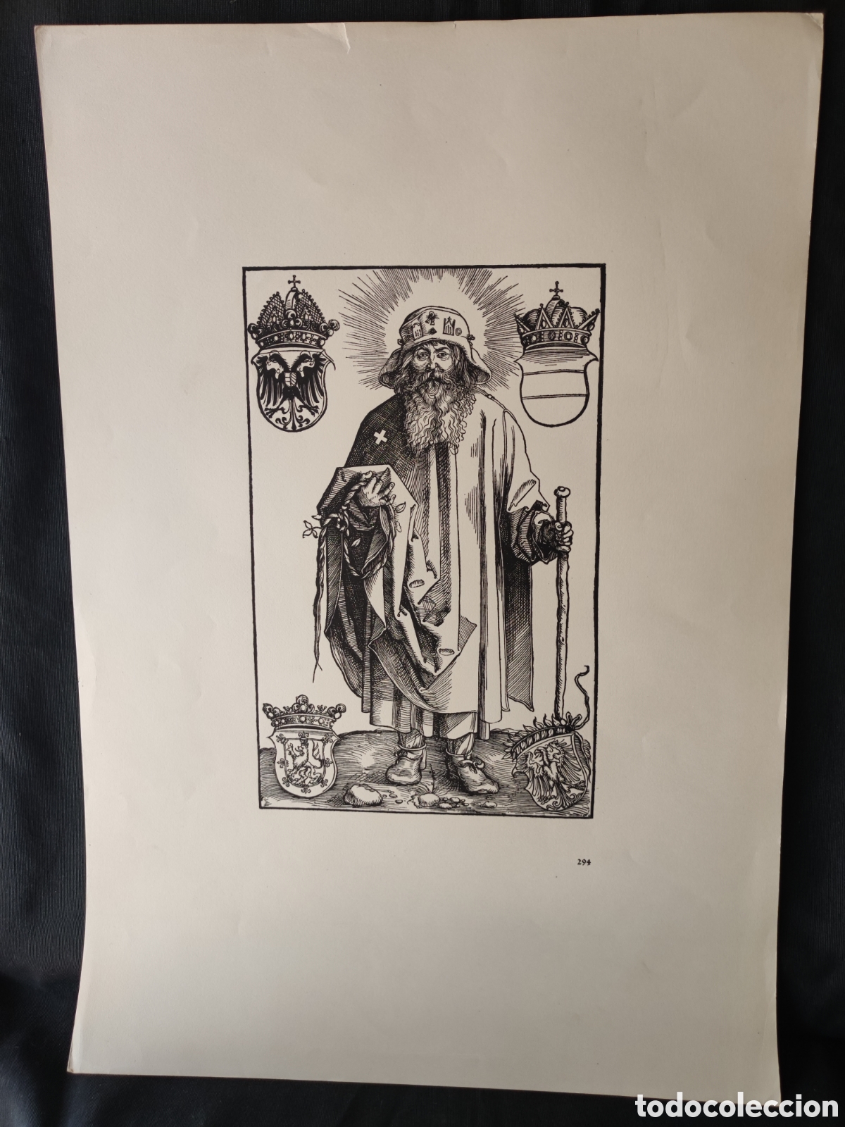 Arte: Fascimil grabado Antiguo - Foto 1