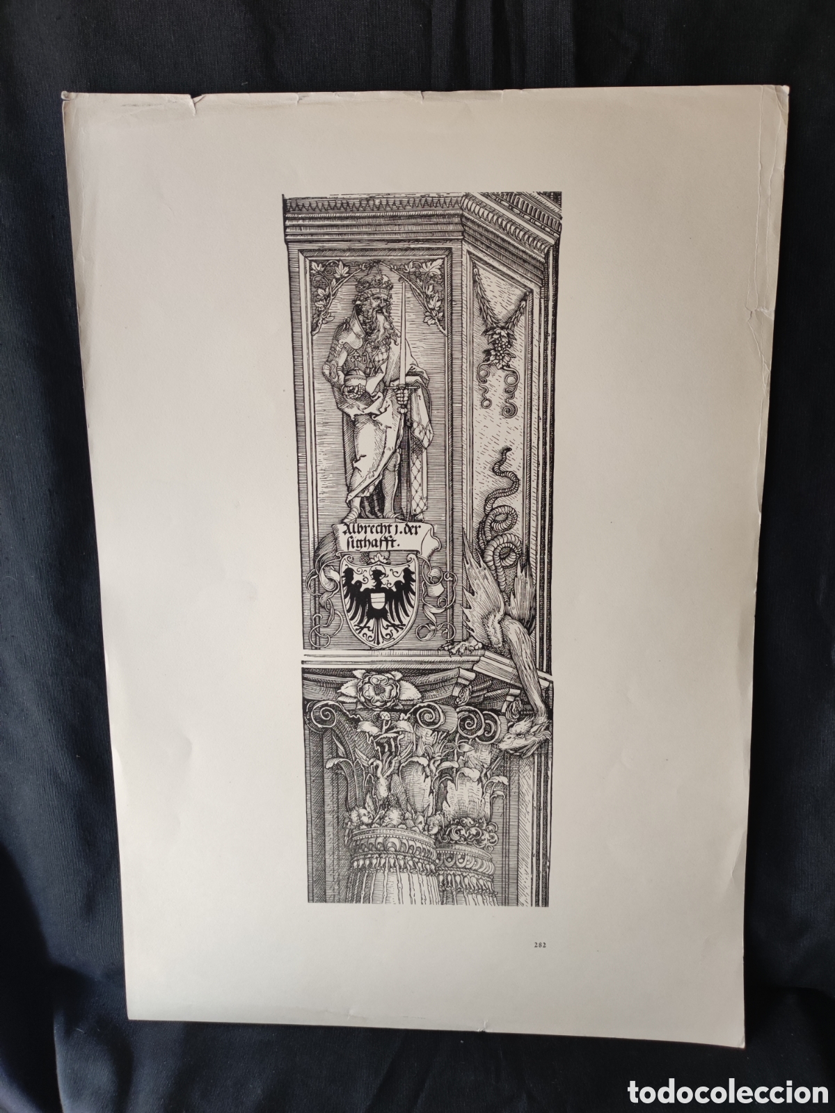 Arte: Fascimil grabado Antiguo - Foto 1
