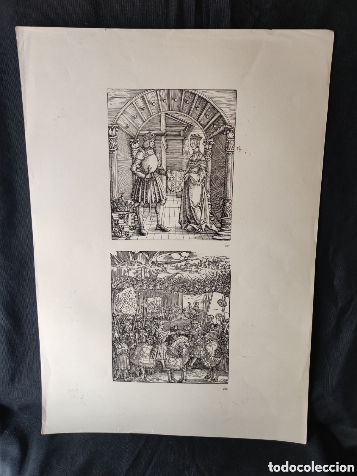 Arte: Fascimil grabado Antiguo - Foto 1