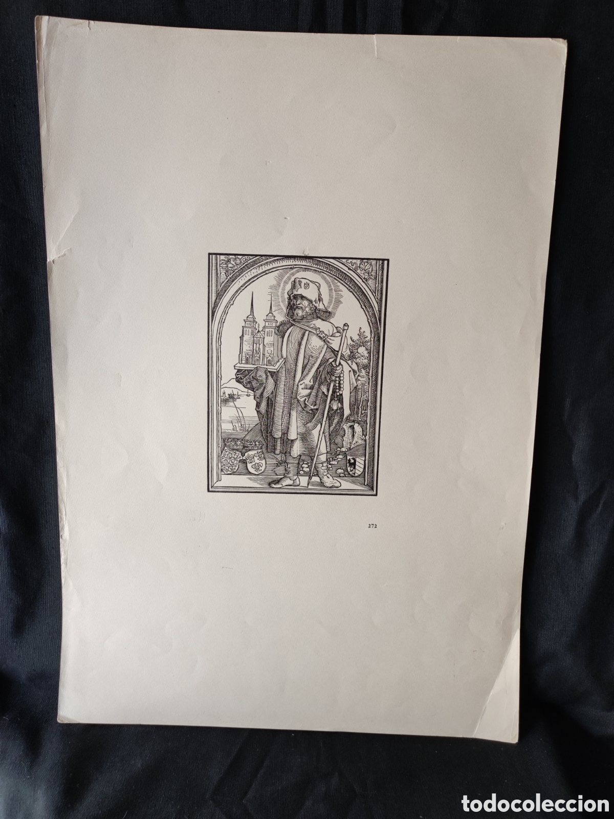 Arte: Fascimil grabado Antiguo - Foto 1