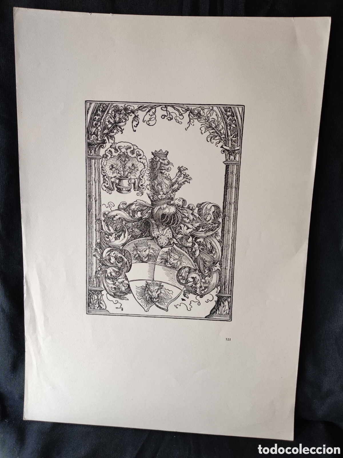 Arte: Fascimil grabado Antiguo - Foto 1