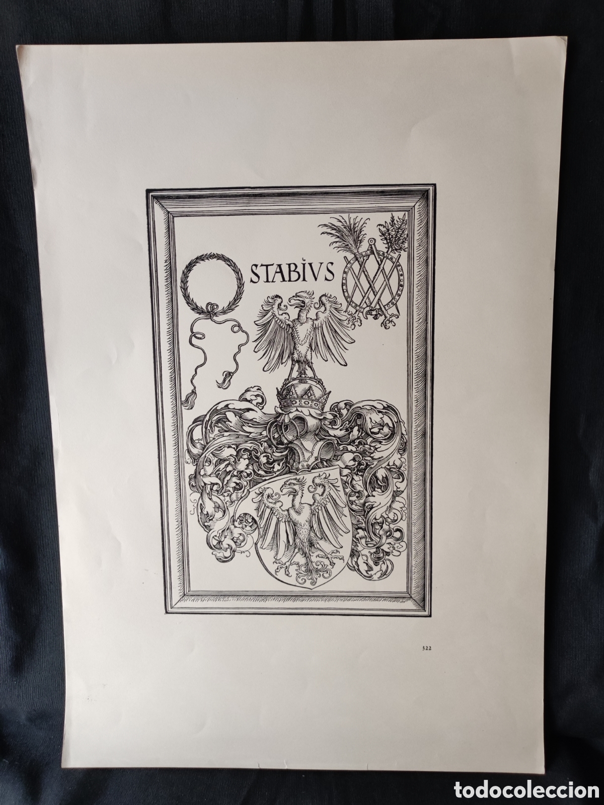 Arte: Fascimil grabado Antiguo - Foto 1