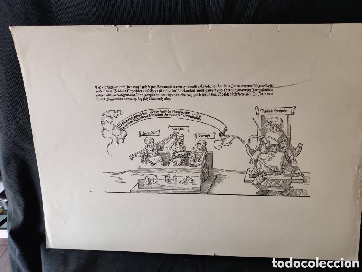 Arte: Fascimil grabado Antiguo - Foto 1