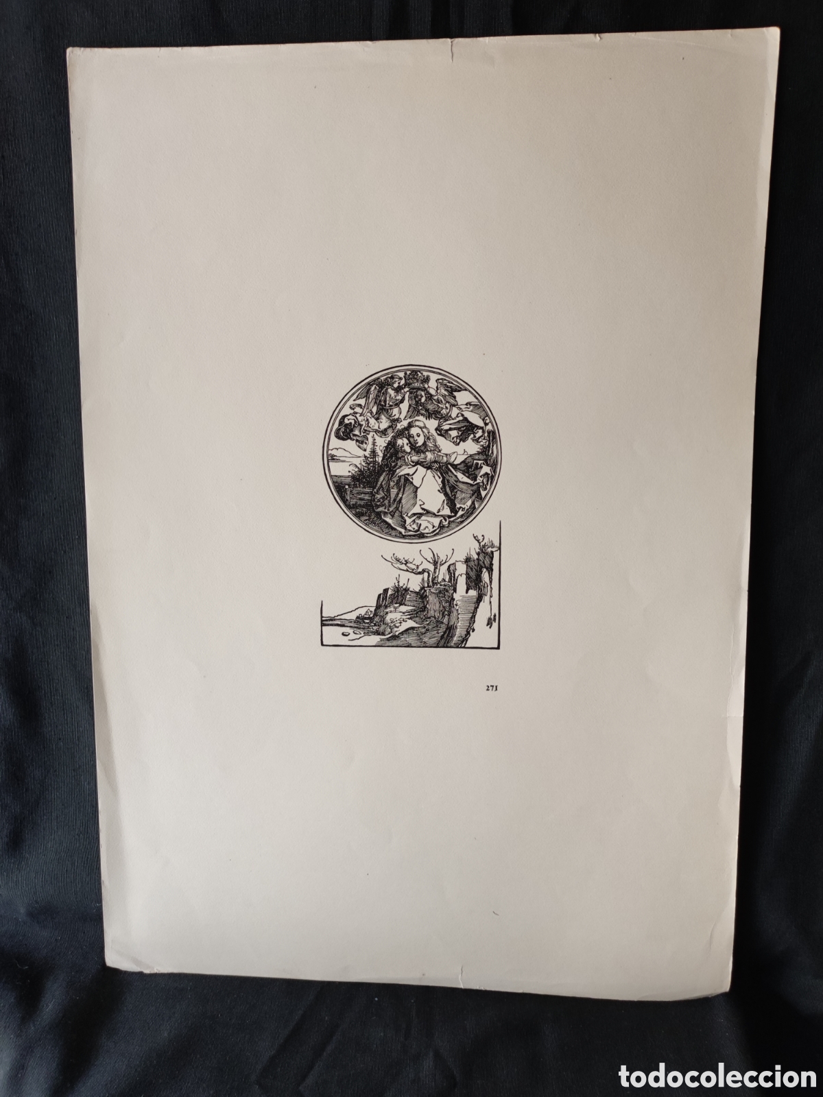 Arte: Fascimil grabado Antiguo - Foto 1