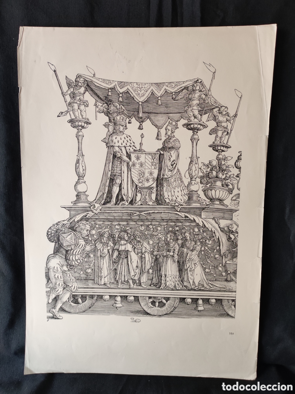 Arte: Fascimil grabado Antiguo - Foto 1