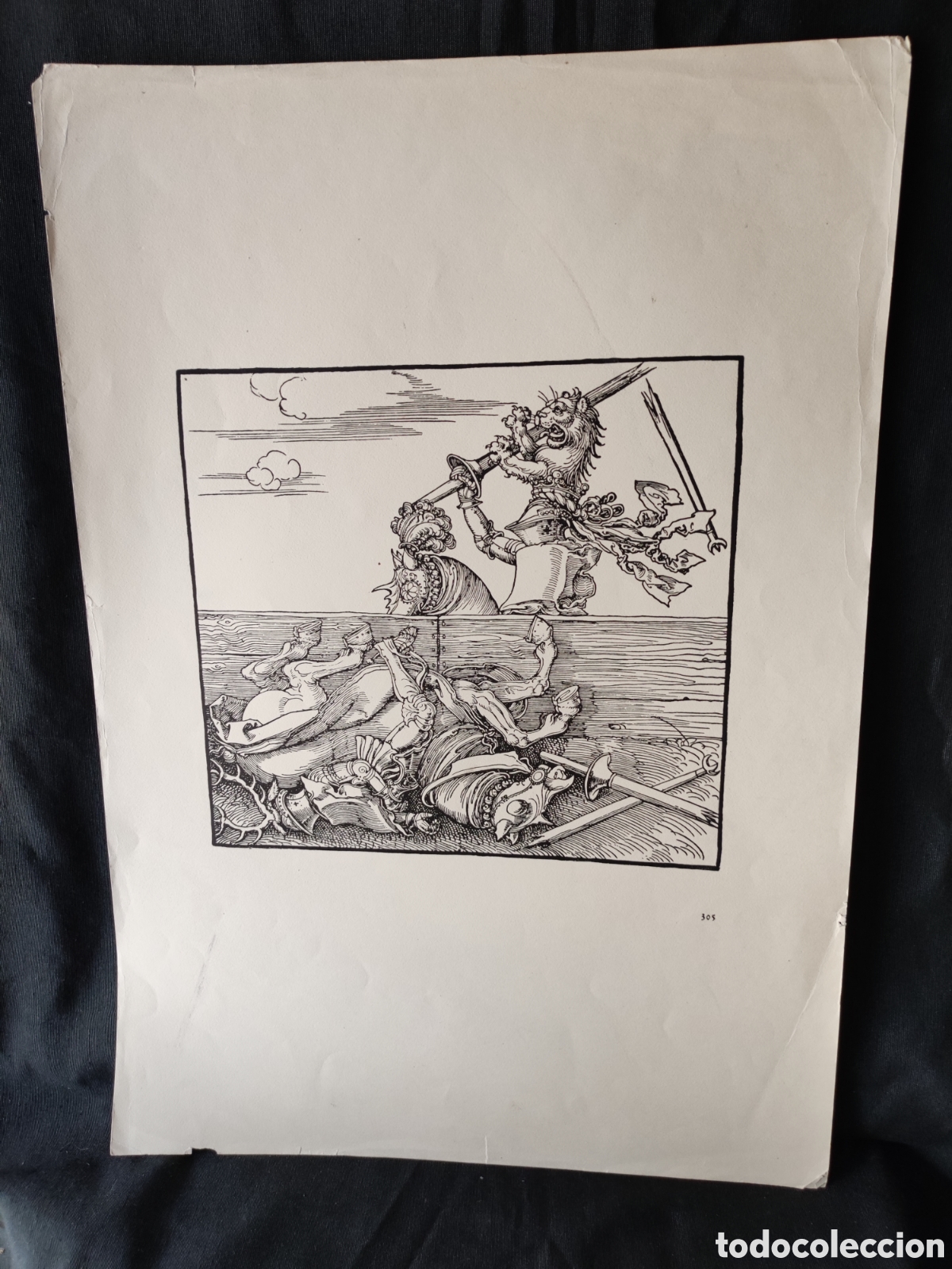 Arte: Fascimil grabado Antiguo - Foto 1