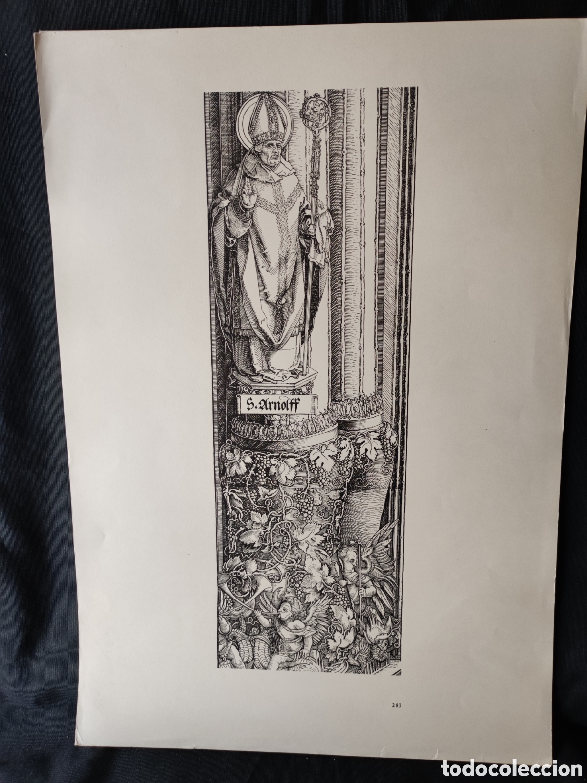 Arte: Fascimil grabado Antiguo - Foto 1