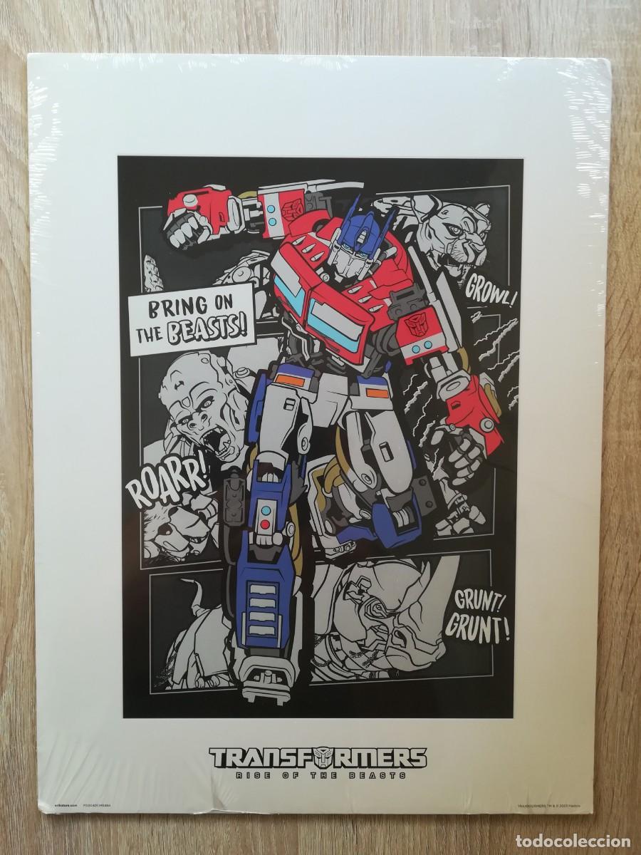 Art: PRECINTADA,L&Aacute;MINA 30 CM X 40 CM, TRANSFORMERS RISE OF THE BEASTS, HASBRO A&Ntilde;O 2023.