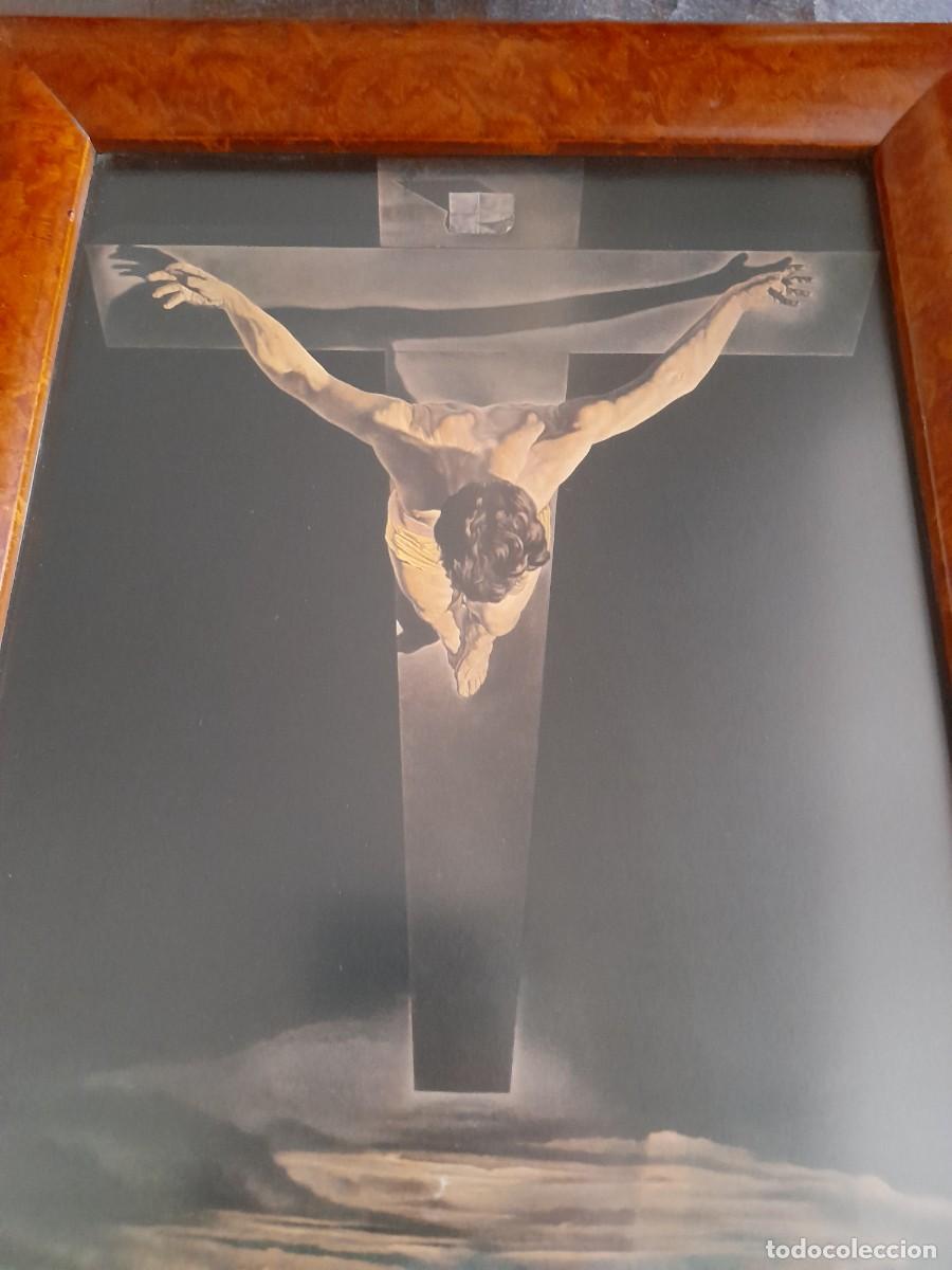 Arte: Cristo de Dal&iacute; l&aacute;mina enmarcada - Foto 2