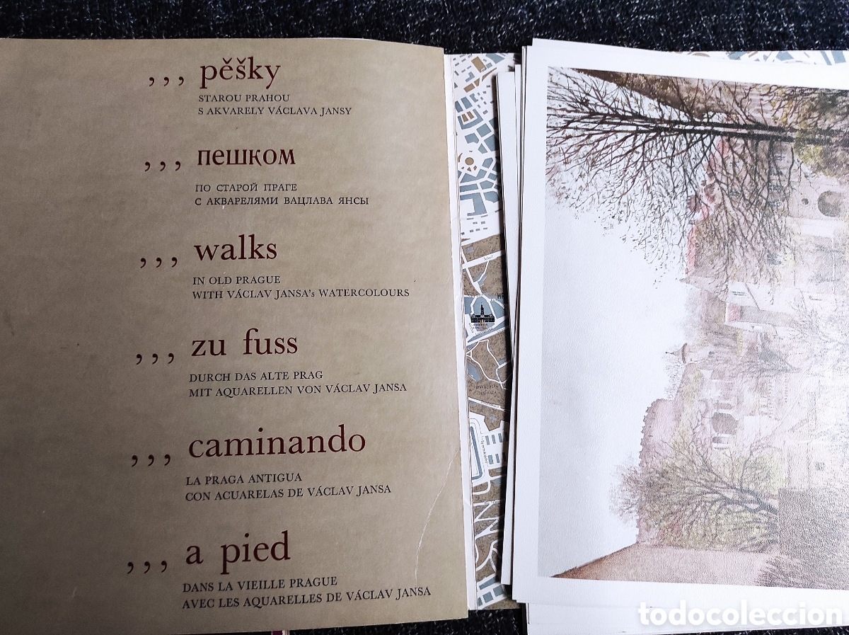 Arte: CARPETA CON 23 LAMINAS DE EDIFICACIONES DE CHECOSLOVAQUIA - Foto 1