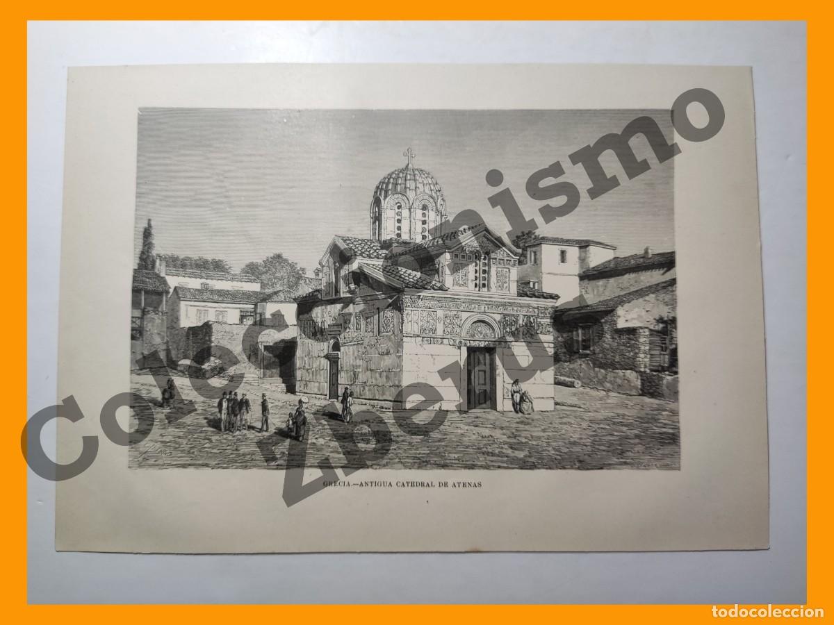 Kunst: Lamina - Grecia, Antigua catedral de Atenas (1879)