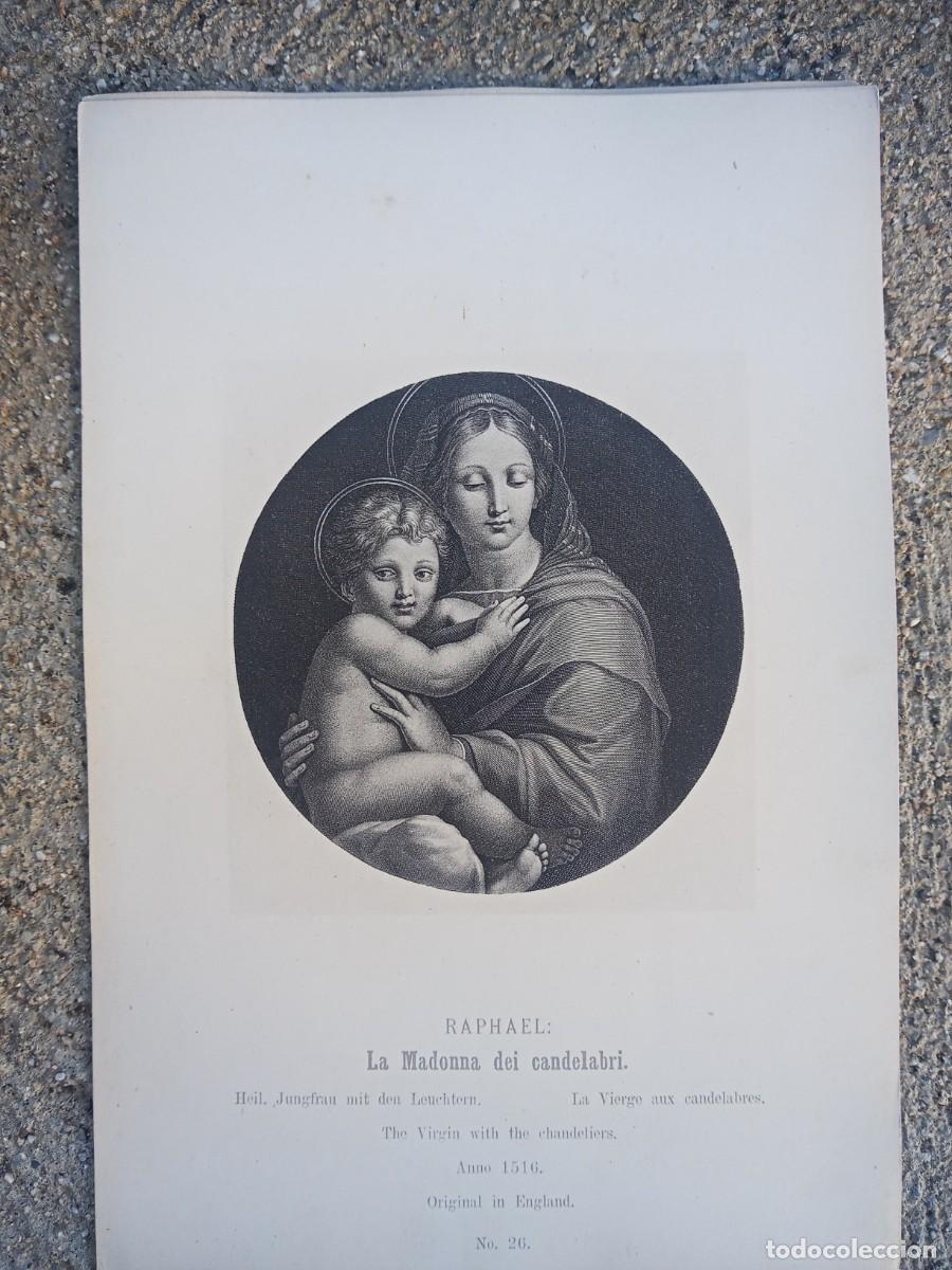 Arte: BONITA LAMINA RELIGIOSA ANTIGUA NUMERADA