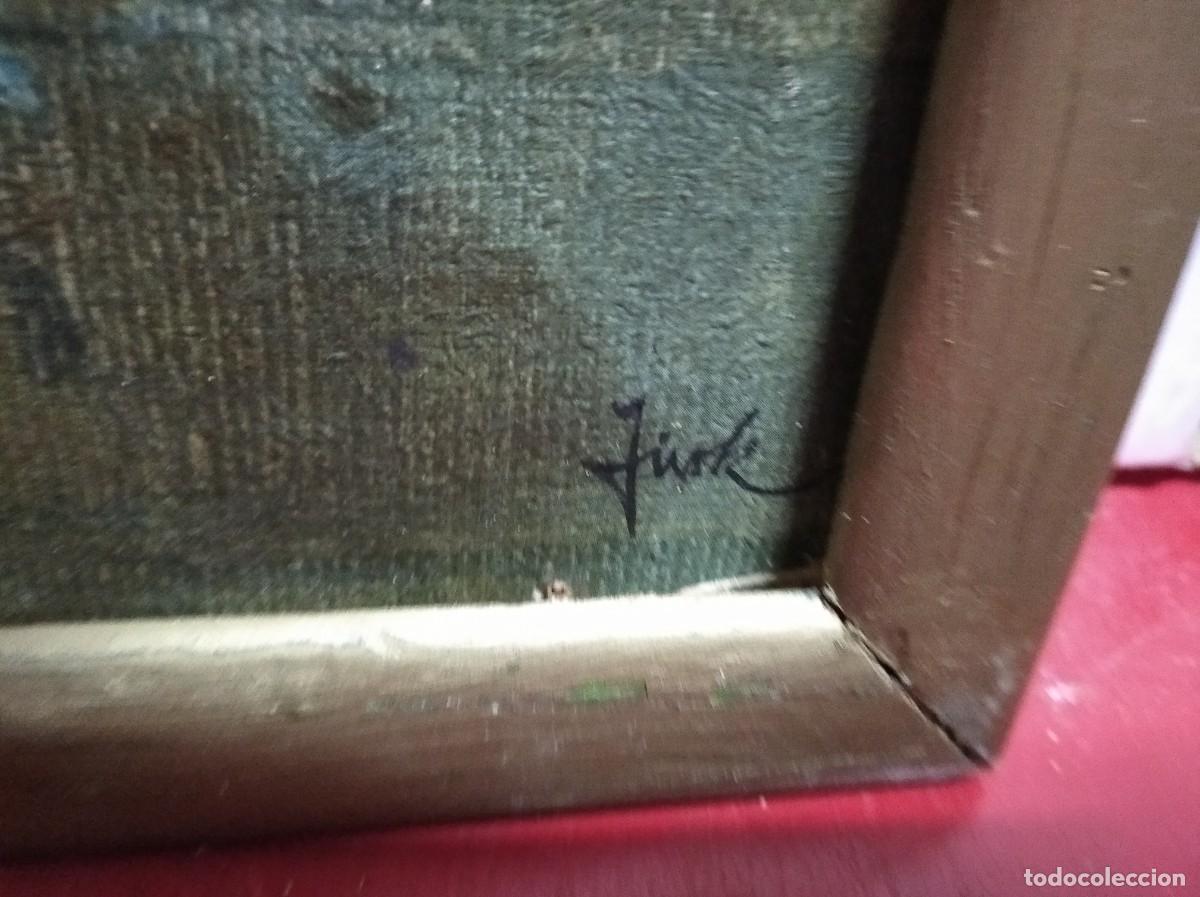 Arte: ANTIGUO CUADRO CON LAMINA DE BODEGON - Foto 2