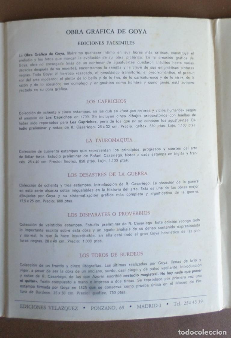 Arte: Tr&iacute;ptico Obra grafica de Goya - Foto 3