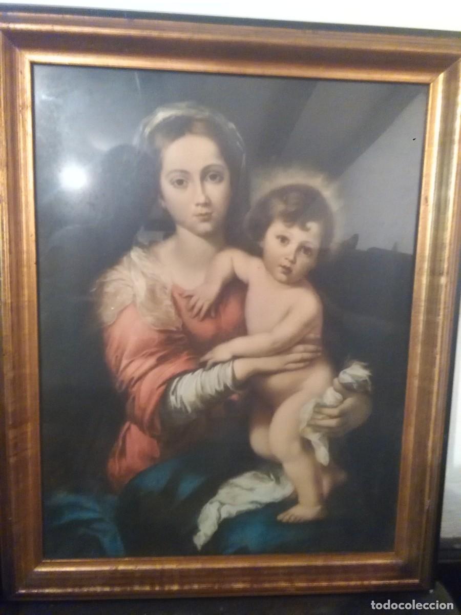 Arte: cuadro Virgen con el ni&ntilde;o - Foto 2