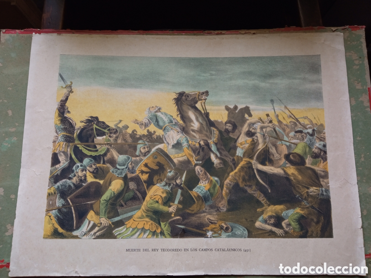 Arte: 50 cm - Muerte del rey Teodoredo en los campos catalaunicos