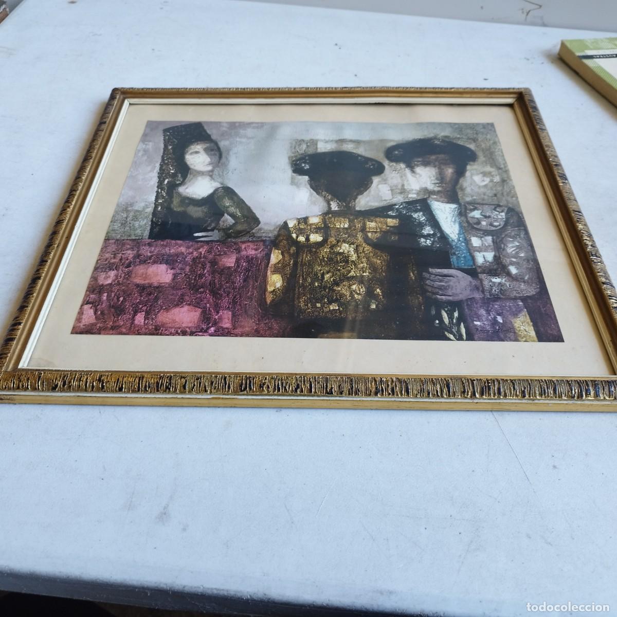 Arte: LAMINA CON MARCO Y CRISTAL - Foto 4