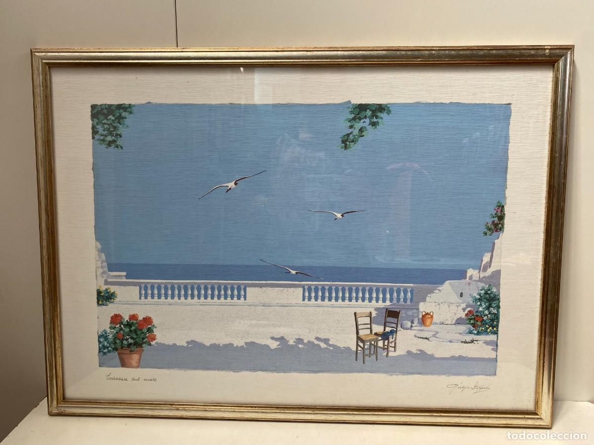 Arte: .CUADRO LAMINA &rdquo;TERRAZA DU MARE&rdquo; - Foto 1