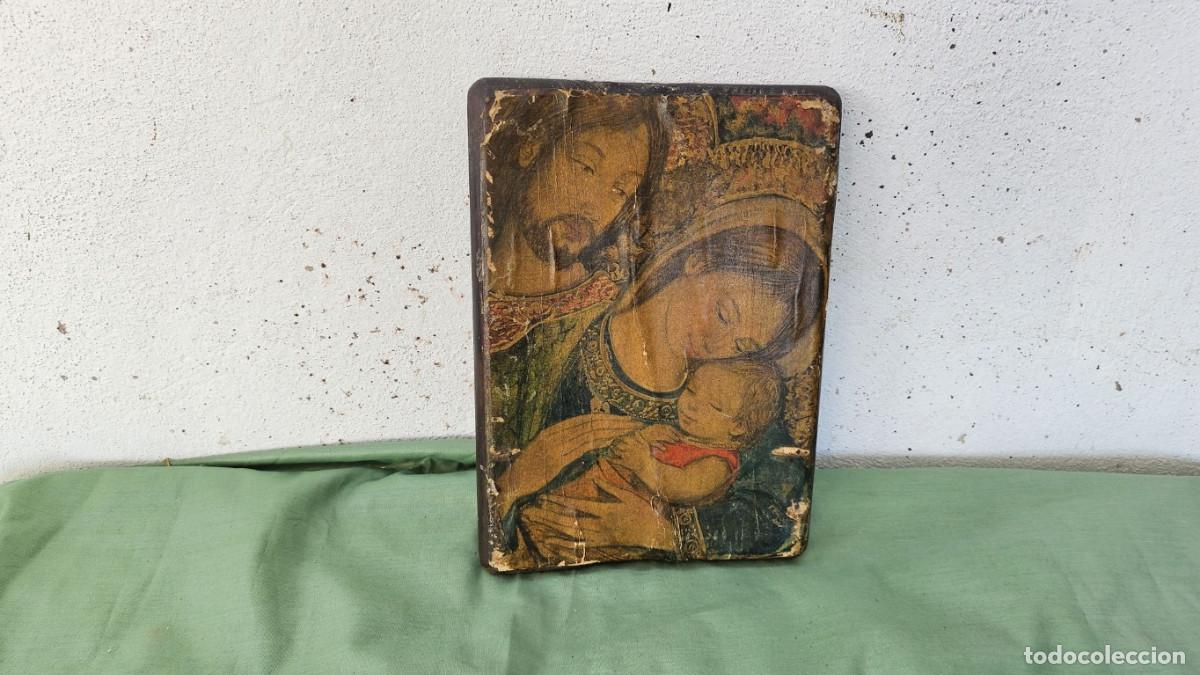 Arte: lamina icono en madera - Foto 1
