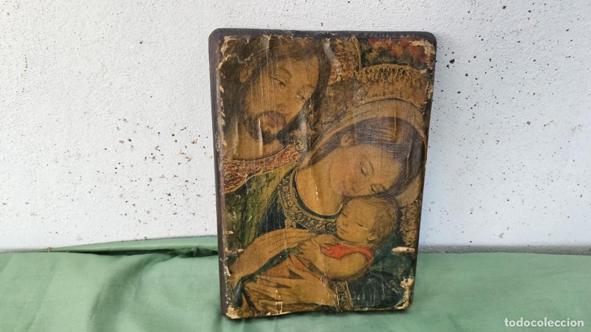 Arte: lamina icono en madera - Foto 2