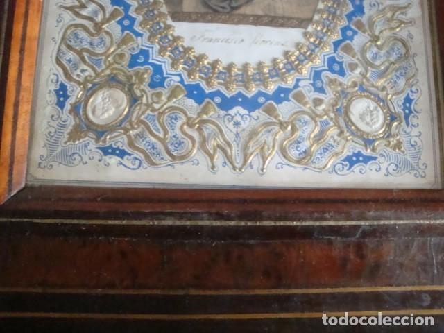 Arte: ANTIGUO CUADRO CON LITOGRAFIA - Foto 3