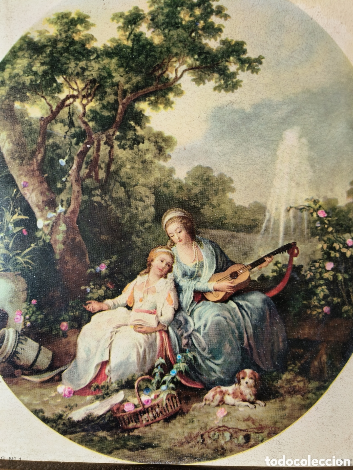 Arte: Cuadro con escena rom&aacute;ntica - Foto 3