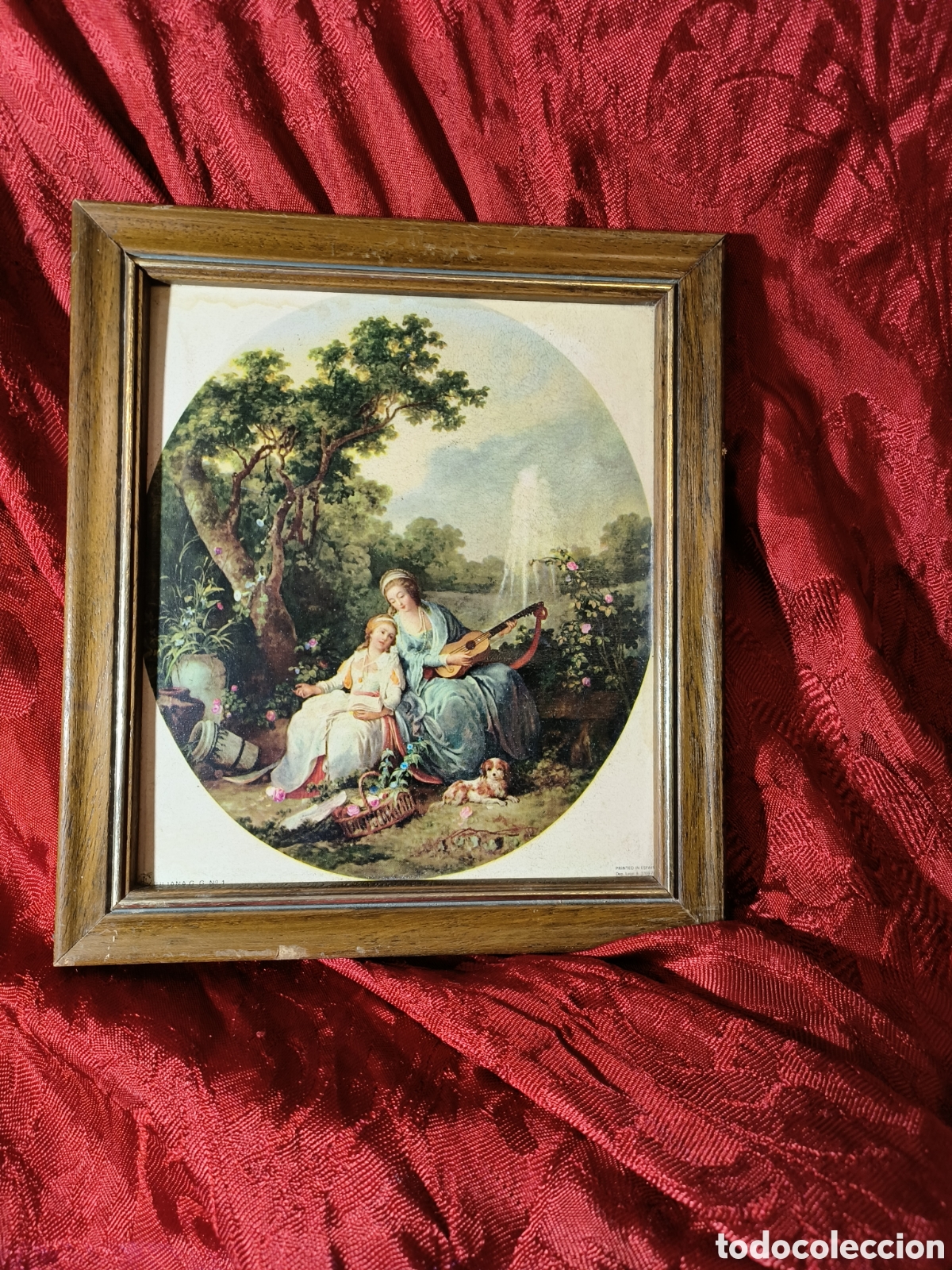 Arte: Cuadro con escena rom&aacute;ntica - Foto 1