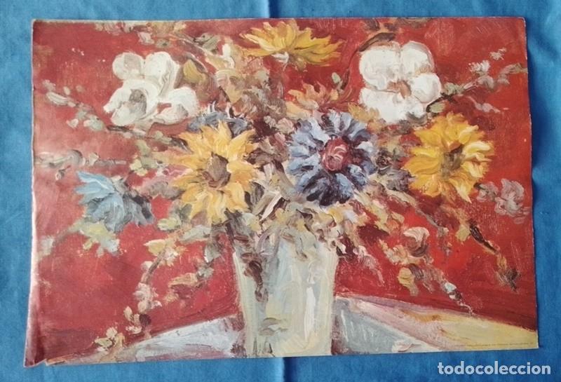 Arte: Lamina bucaro con flores - Foto 1