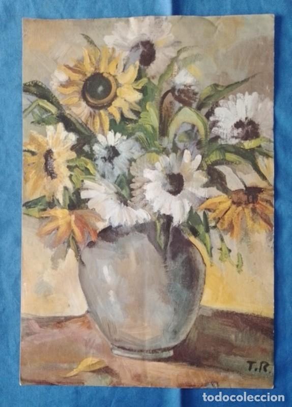 Arte: Lamina bucaro con flores - Foto 1