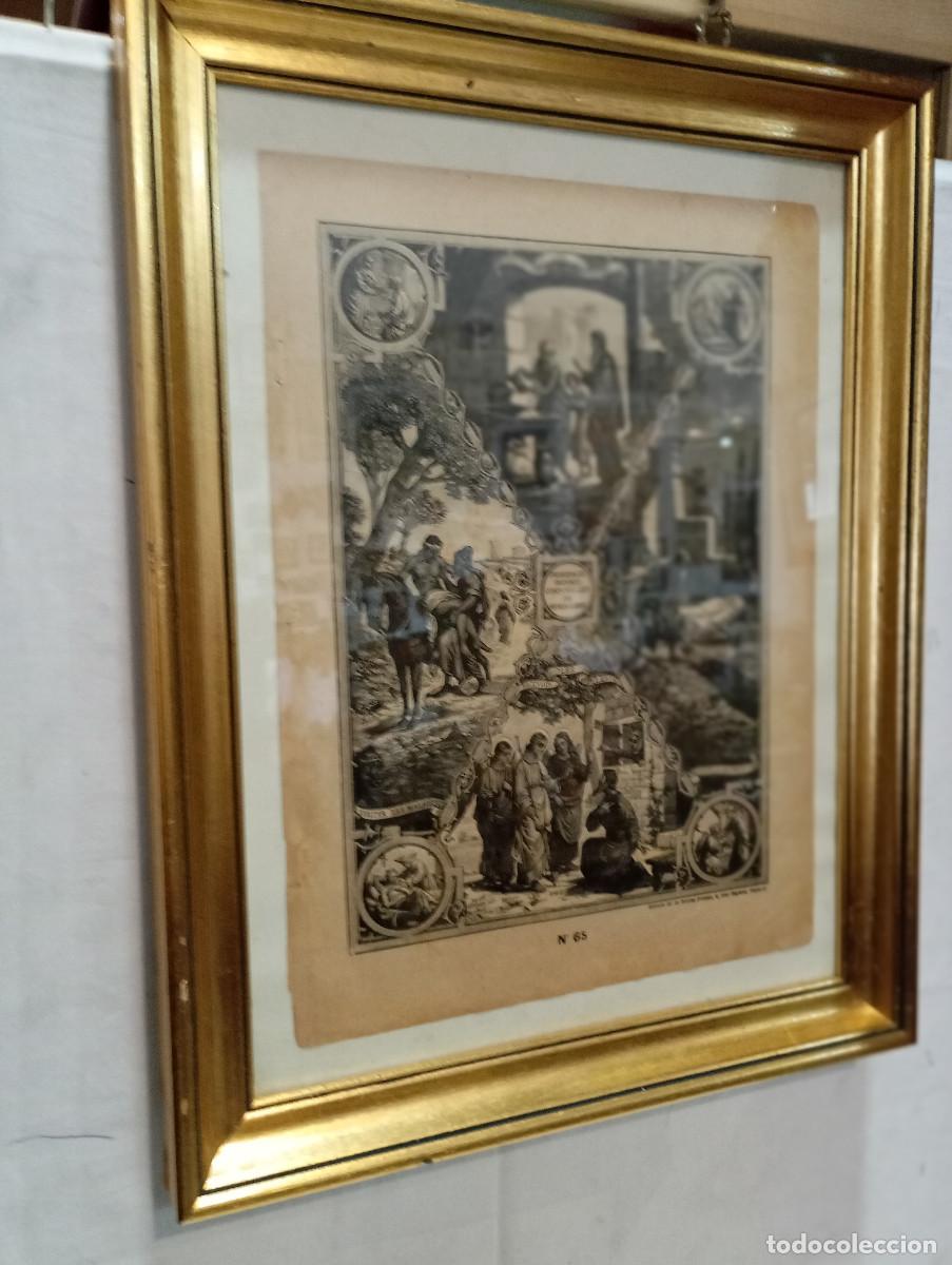 Arte: cuadro lamina religiosa y marco - Foto 2