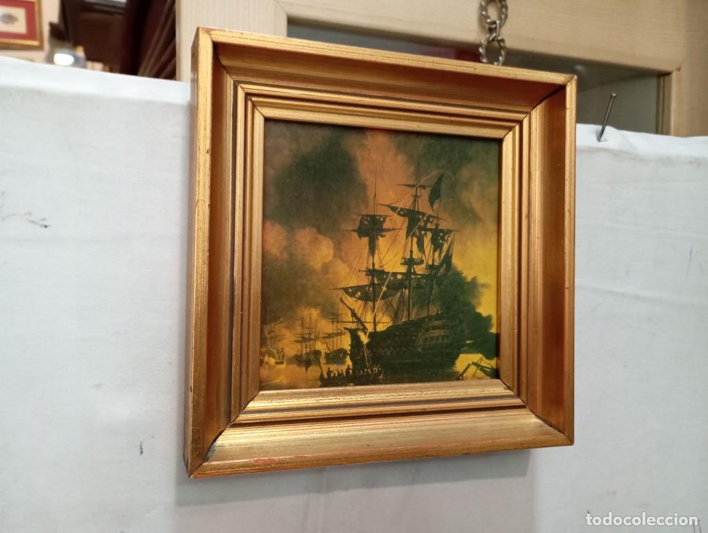 Arte: cuadro con lamina de barcos - Foto 1