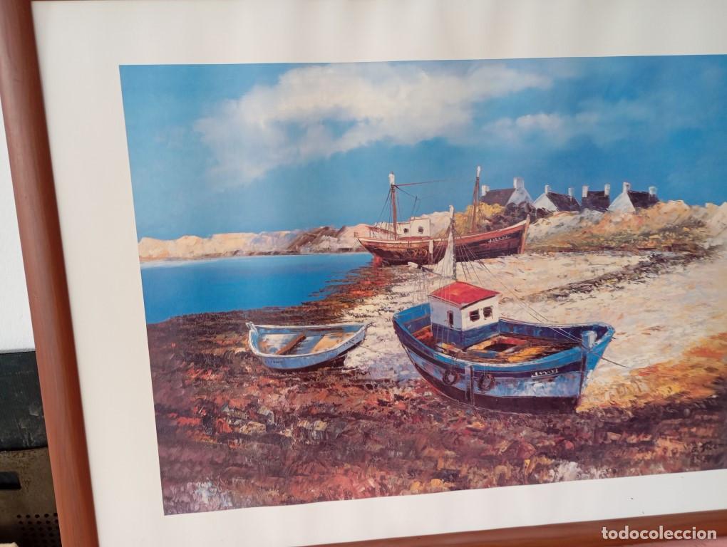 Arte: marco de madera con lamina de barco - Foto 2