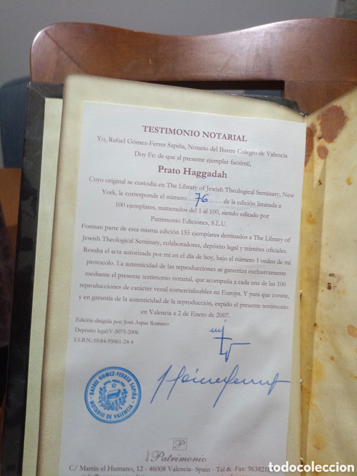 Arte: FACSIMIL LA HAGGAD&Aacute; PRATO - Foto 5