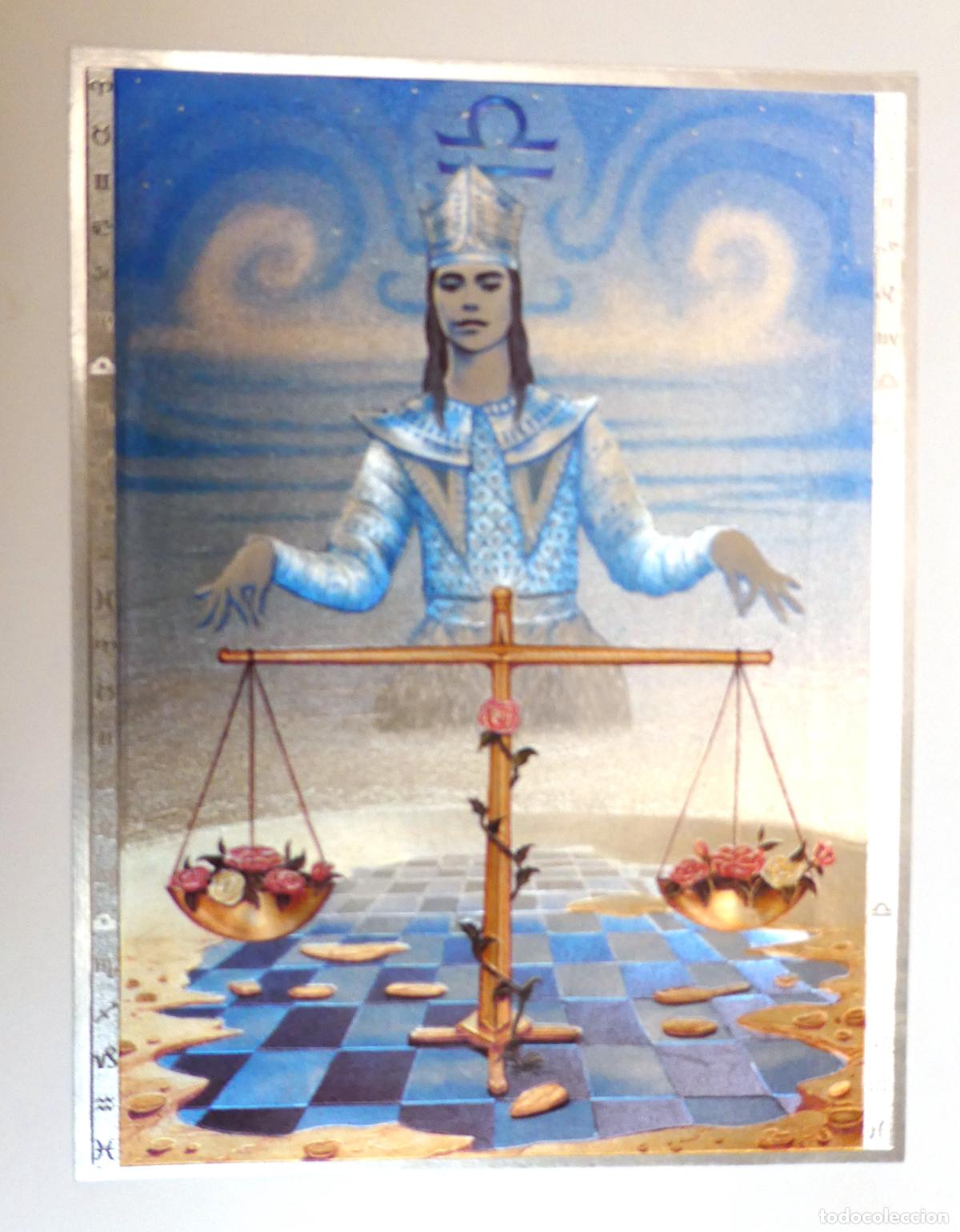 Arte: L&aacute;mina signo Libra efecto tridimensional - Foto 1
