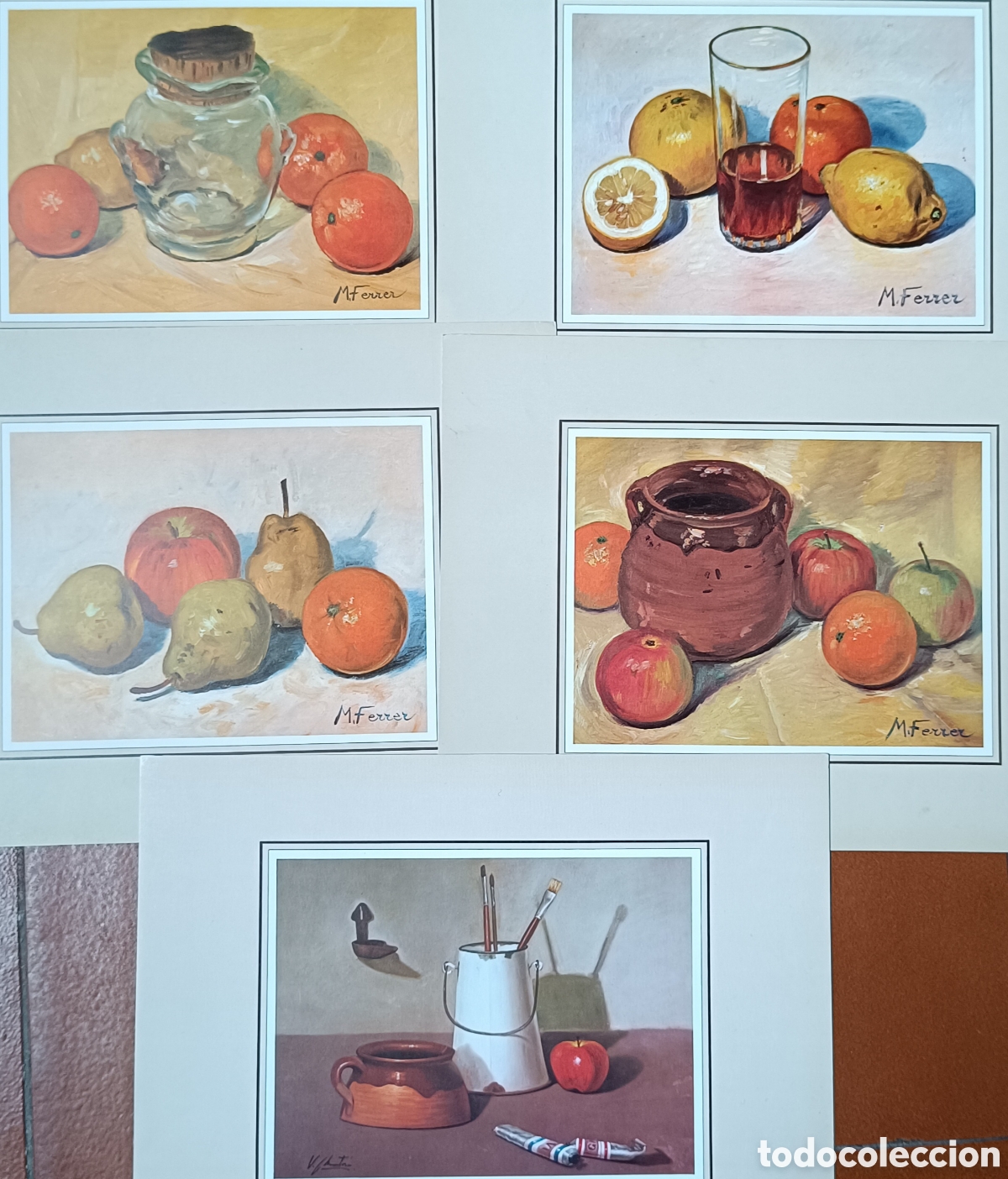 Arte: 5 L&aacute;minas bodeg&oacute;n por M. Ferrer - Foto 1