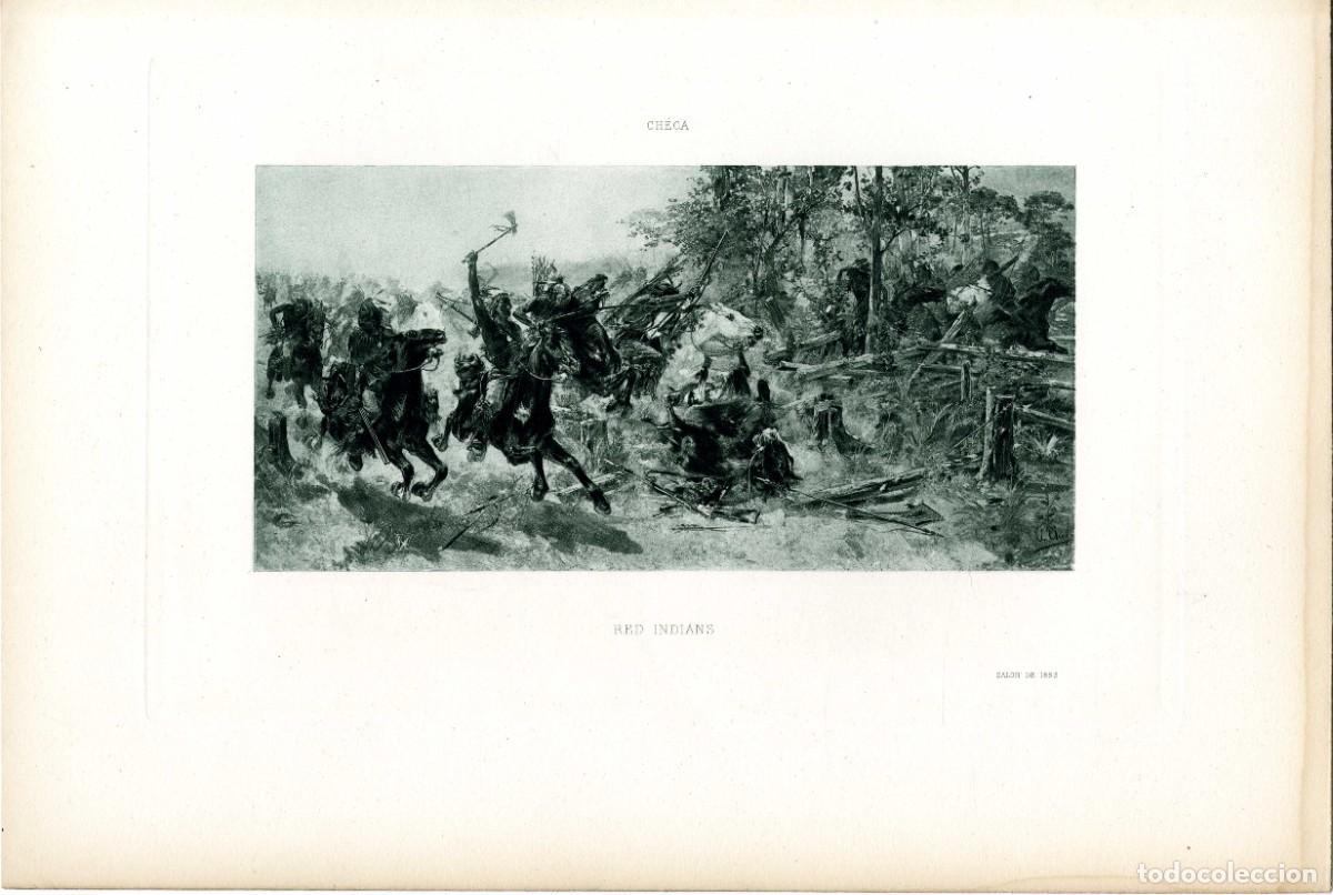 Arte: Ulpiano Checa. Red Indians. 1893 - Foto 1
