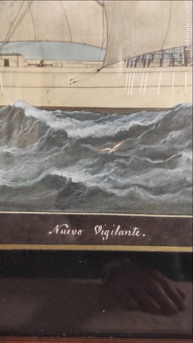 Arte: lamina enmarcada de barco - Foto 3
