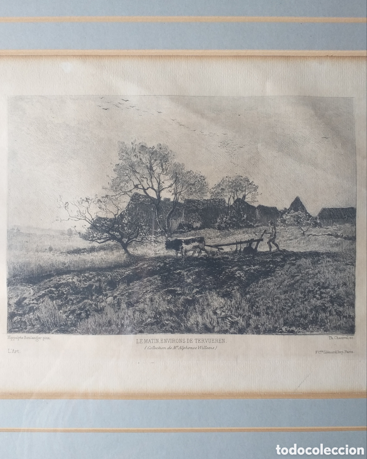 Arte: Cuadro de Grabado 1875 - Foto 1