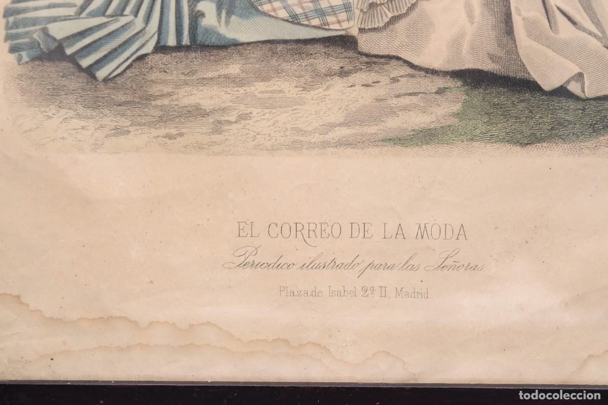 Arte: Marco antiguo con l&aacute;mina - Foto 4