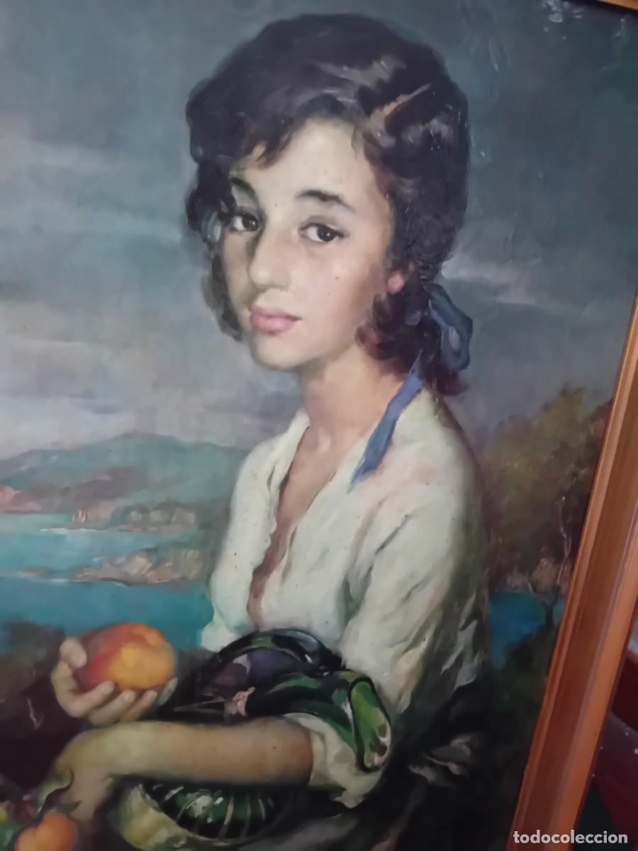 Arte: Mujer con jofaina manzanas y peras de Francisco Rivera - Foto 2