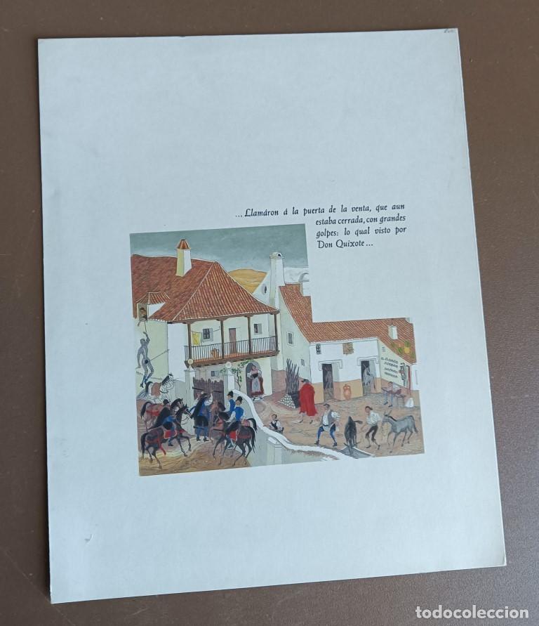 Arte: 2 laminas -- Llamaron a la puerta de la venta &hellip; QUIXOTE - Foto 2