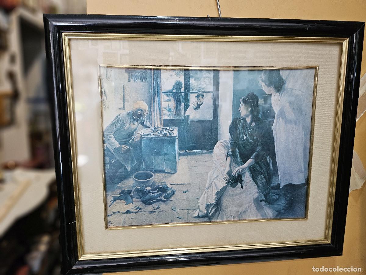 Arte: cuadro con laminas de los a&ntilde;os 70 - Foto 1