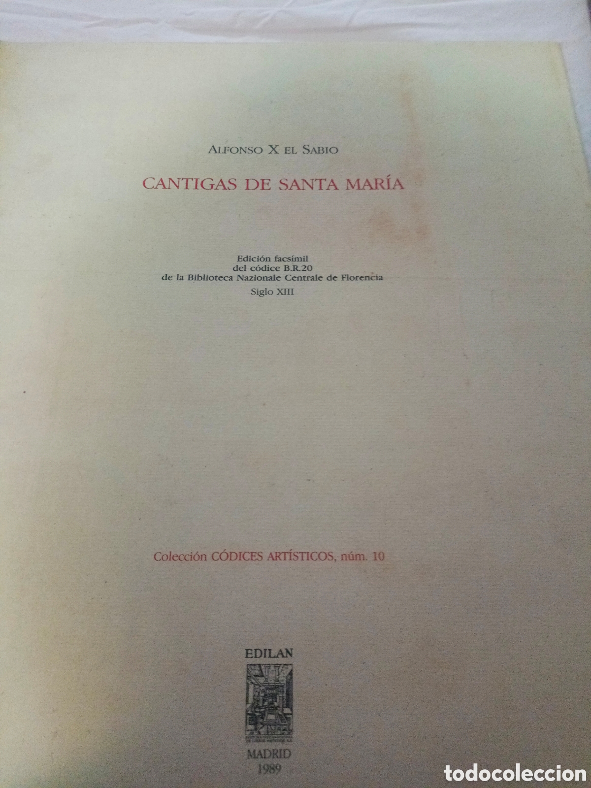 Arte: FACS&Iacute;MIL CANTIGAS DE SANTA MAR&Iacute;A - Foto 8