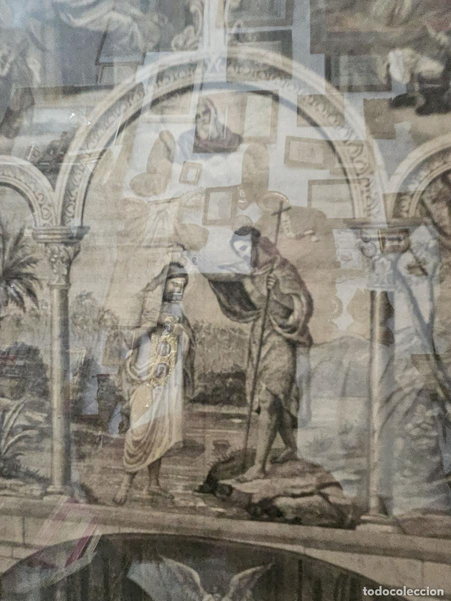 Arte: cuadro con granado antiguo religioso - Foto 2