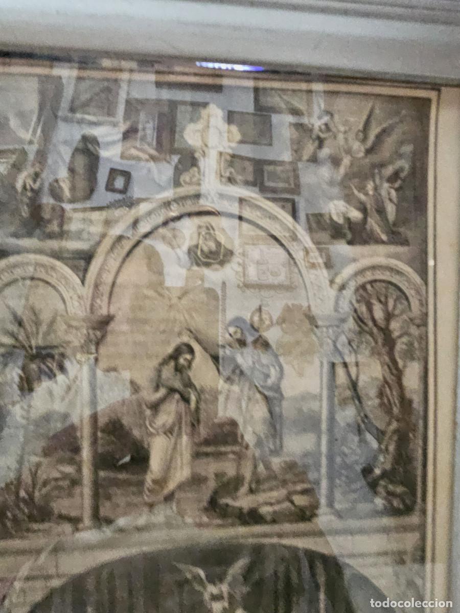 Arte: cuadro con granado antiguo religioso - Foto 5