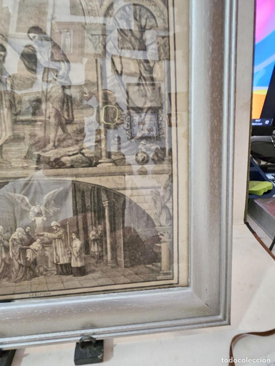 Arte: cuadro con granado antiguo religioso - Foto 7