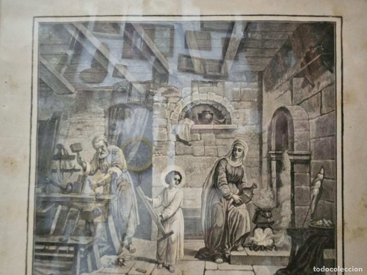 Arte: cuadro con granado antiguo religioso - Foto 2