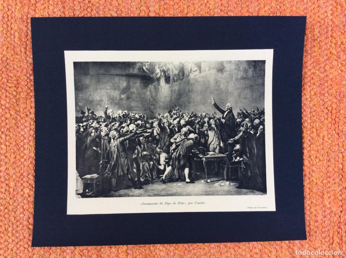 Arte: L&aacute;mina hist&oacute;rica de 1941 - O Juramento do Jogo da P&eacute;la Bom