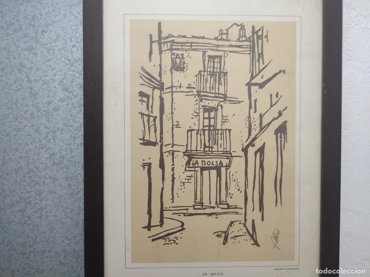 Arte: CUADRO CON LAMINA DE LA BOLSA DE BILBAO - Foto 2